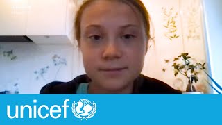 Greta and young people call for climate action I UNICEF