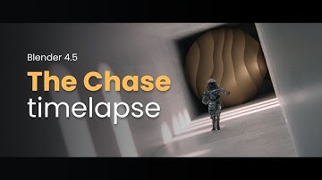 Blender Timelapse | The Chase (Astronaut Running Render)