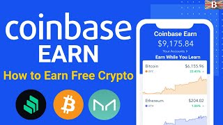 Coinbase Earn (Coinbase Learning Rewards) - How to Earn Free Crypto with Coinbase