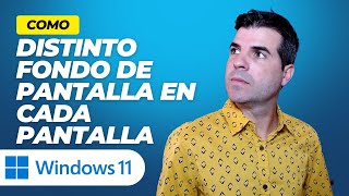 📣 🟦Como poner un FONDO de PANTALLA DIFERENTE en cada MONITOR WINDOWS 11🟦2023