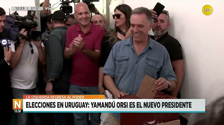Elecciones en Uruguay: Yamandú Orsi es el nuevo presidente │N12:30│25-11-24