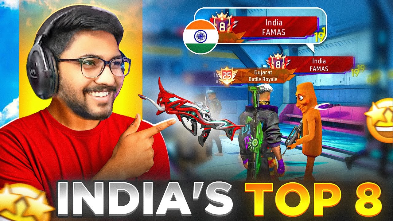 India's No.8 FAMAS Player in My Game 😨 Inka Match Motham Dimpudey 🔥 - Free Fire Telugu - MBG ARMY