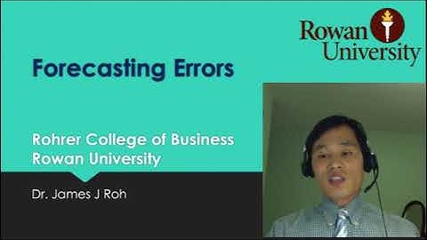 Operations Management Lecture 06D Forecasting Error