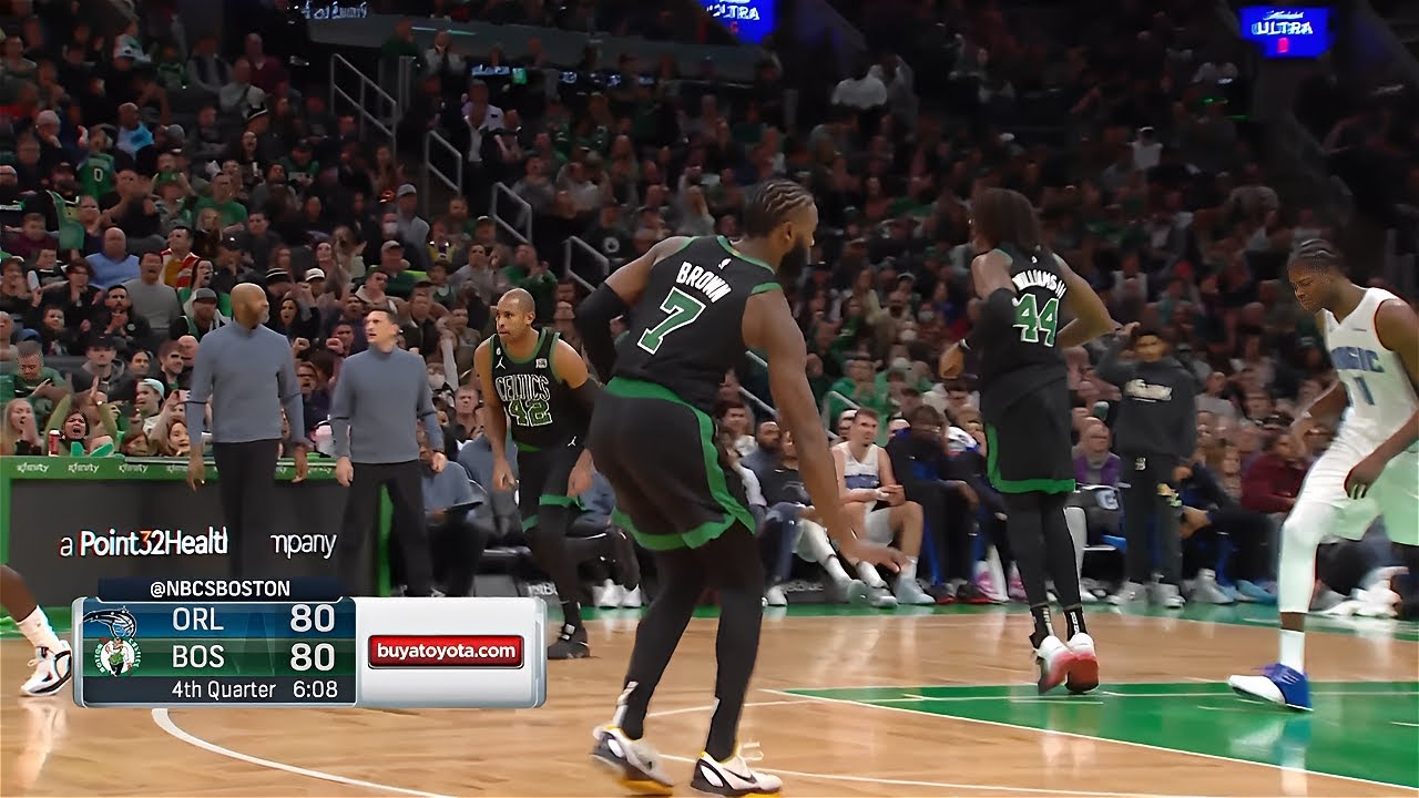Jaylen Brown disrespected Cole Anthony and told him "he's too little" after he hits a jumper on him