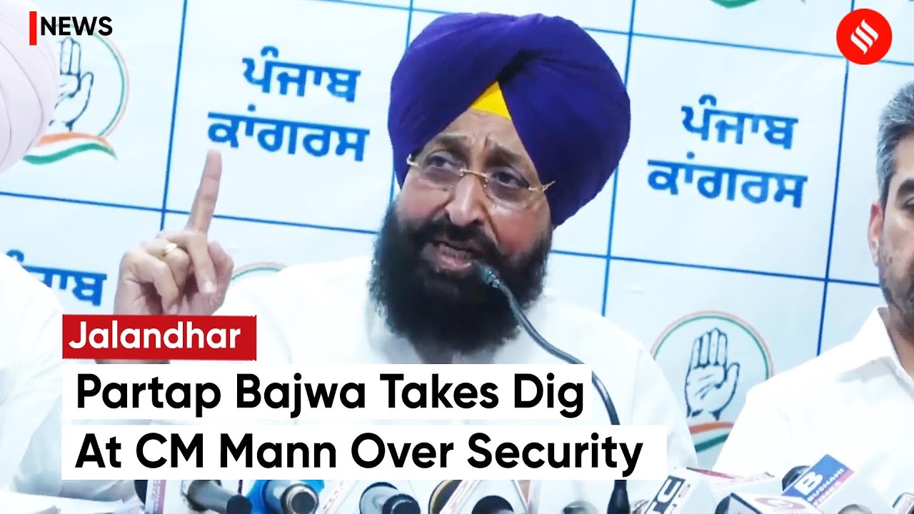 Partap Bajwa Claims Over 1,200 Police Personnel Safeguarding Security Of CM Mann And His Family