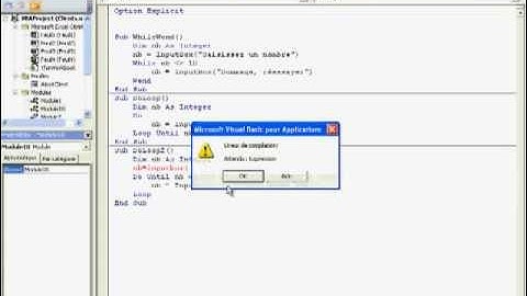 VBA : Structure en boucle avec condition