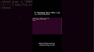 T• grep -n "ERROR": lỗi nằm dòng nào? | L3 (Terminal Zero→Pro) #ubuntu #terminal #python #linux