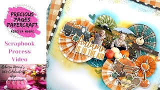 Autumn is in the Air - Scrapbook Process Video #156 - My 1500 Subscriber Hop