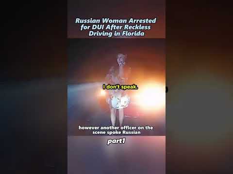 Russian Woman Arrested after reckless Driving in Florida PT.1 #cops #bodycam #police #prisonschool .