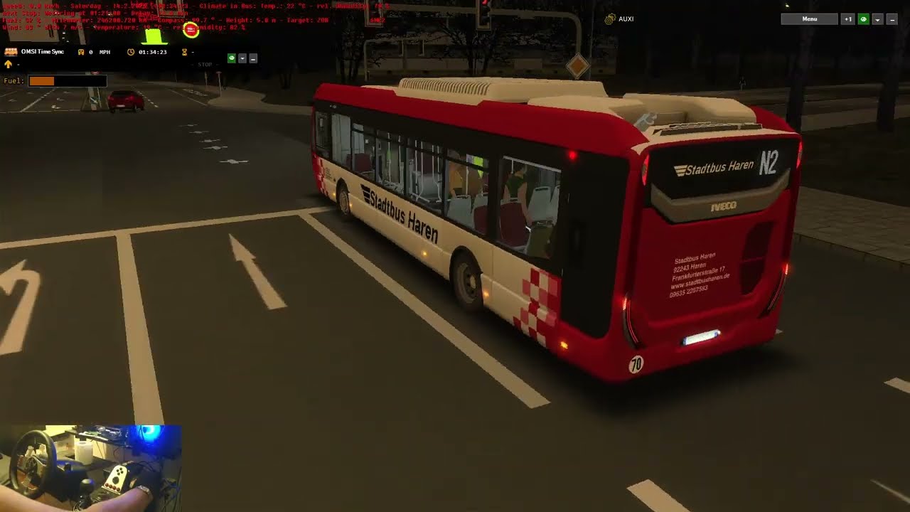 OMSI 2: Route N2 - RE-HBF to Bottrop ZOB, Map - Ruhrgebiet