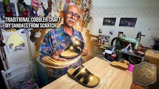 Handmade Leather Sandals Making | Traditional Shoemaking