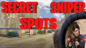 43 Secret Sniper Spots on firing range | Pro CODM wallbang spots tutorial (Tips and Tricks)
