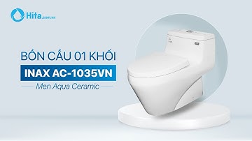Bồn cầu 1 khối INAX AC-1035VN phù hợp kiến trúc mạnh mẽ | Nâng tầm nhà xí | Nội thất HITA