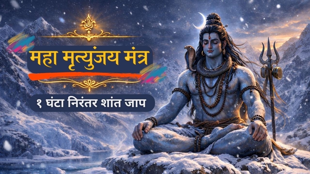 महा मृत्युंजय मंत्र – १ घंटा निरंतर शांत और मधुर मंत्र जाप | शांति एवं सुरक्षा के लिए