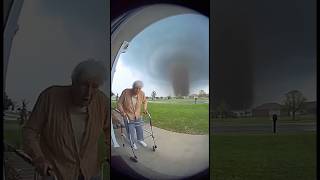 Grandma Gets Sucked Into Tornado (Almost) 🌪️😱 #Tornado #RingDoorbell #Grandma