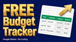 I Built a FREE Budget Tracker in Google Sheets (Step-by-Step, No Coding)