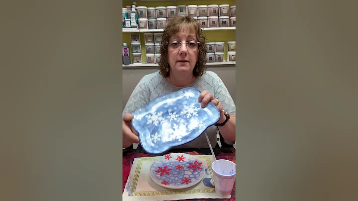 Bubble Snowflake Plate
