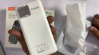 Faxite power banks ⚡️22.5 wat super fast charing 10000 mAh 20000mAh complete review unboxing
