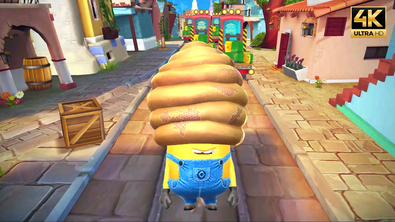 Despicable Me Minion Rush Freedonia(Special Mission) with Beehive Carl Minions | iOS 4K 60FPS