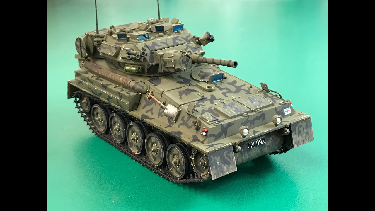 1/35 AFV Club FV101 Scorpion Tank afterbuild kit review & Wingnut