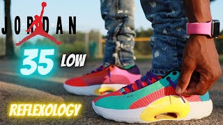 JORDAN 35 LOW REFLEXOLOGY REVIEW & ON FEET W/ LACE SWAPS!!