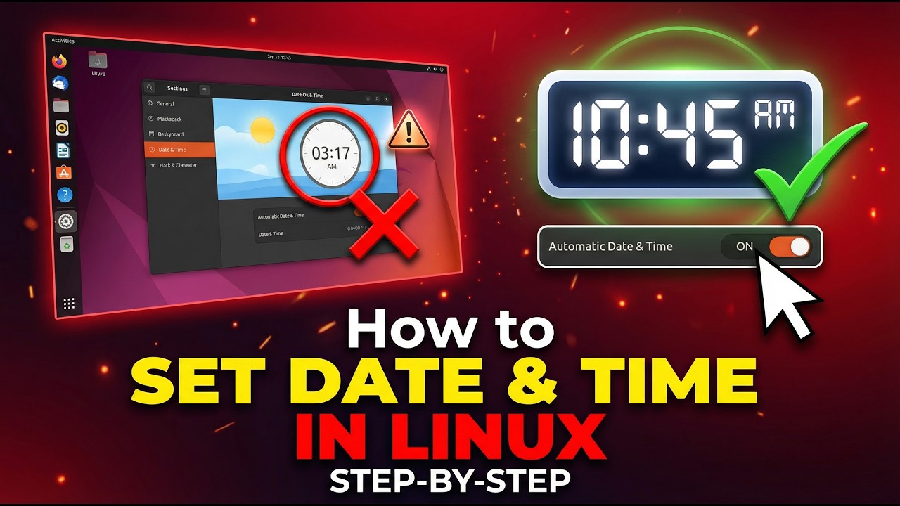 How to Set Date and Time in Linux (Step-by-Step Guide) - YouTube