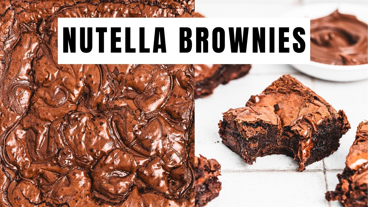 Nutella Brownies Recipe | Fudgy, Rich and Easy to Make