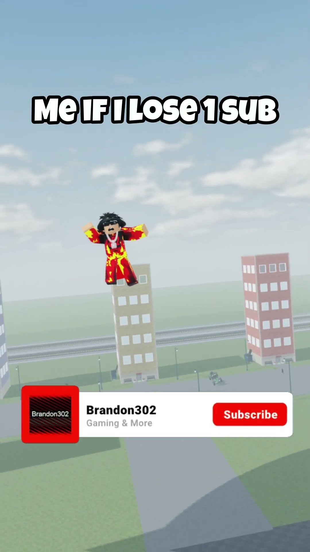 Me if I lose 1 sub ?? #shorts #roblox