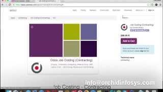 Odoo Contracting - Job Costing