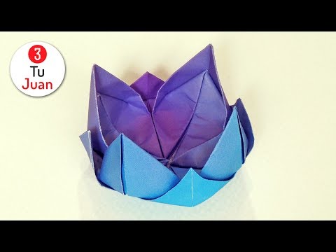 Video: Cómo Hacer Una Flor De Loto A Partir De Módulos De Origami
