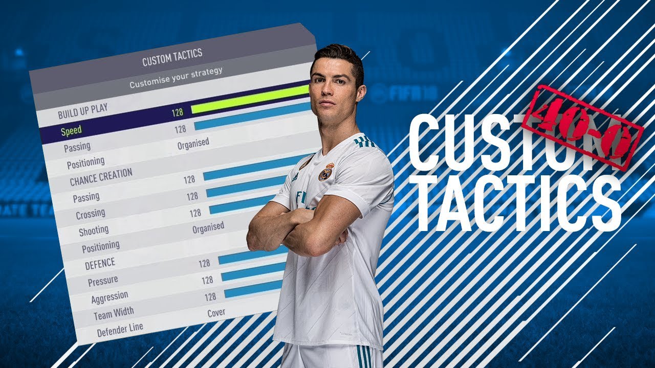 THE BEST CUSTOM TACTICS ON FIFA 18 - 40-0 & TOP 100 IN FUT CHAMPIONS