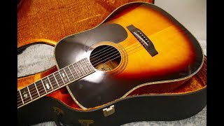1970's made vintage MORRIS W-40 Sunburst Three piece back w/HC