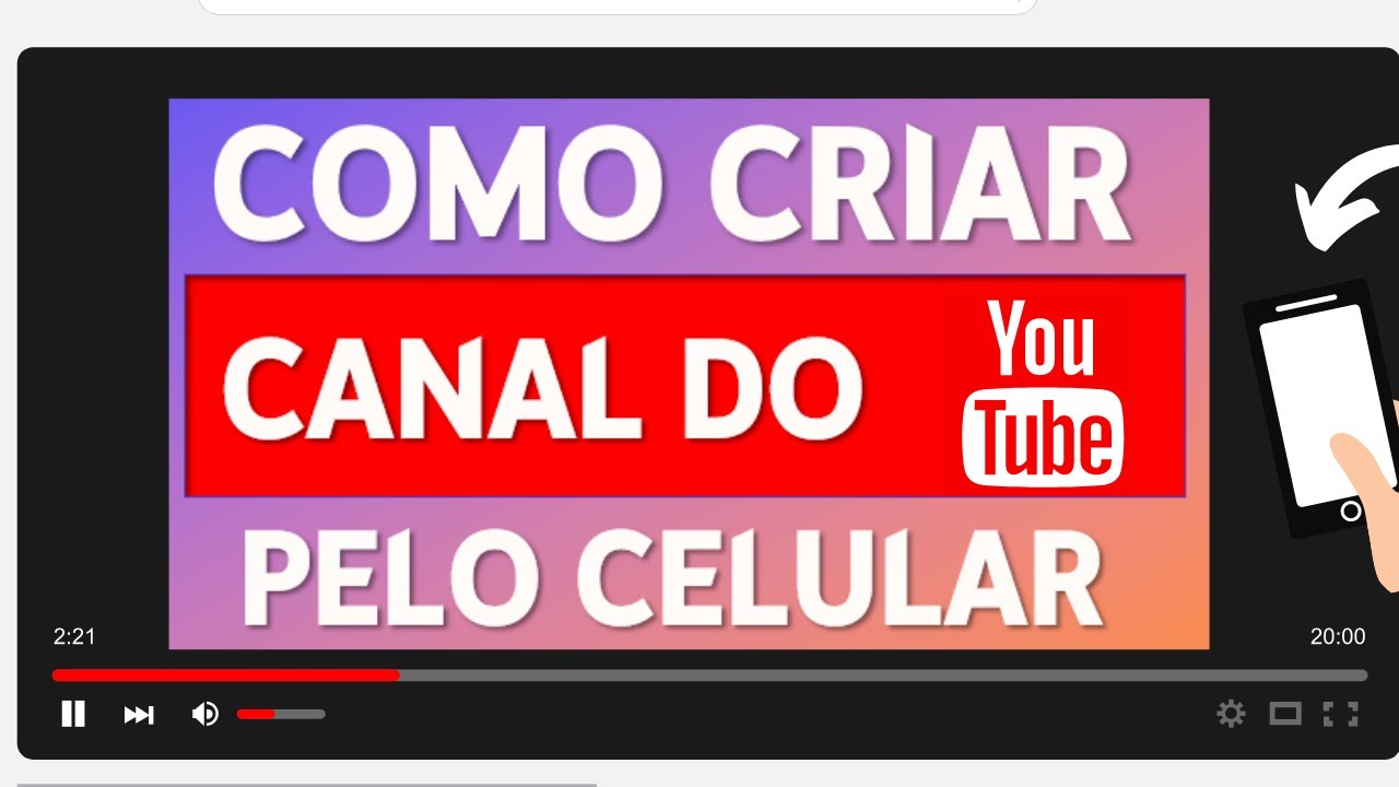 Como Criar Canal no YouTube do Zero pelo Celular 2022 - YouTube