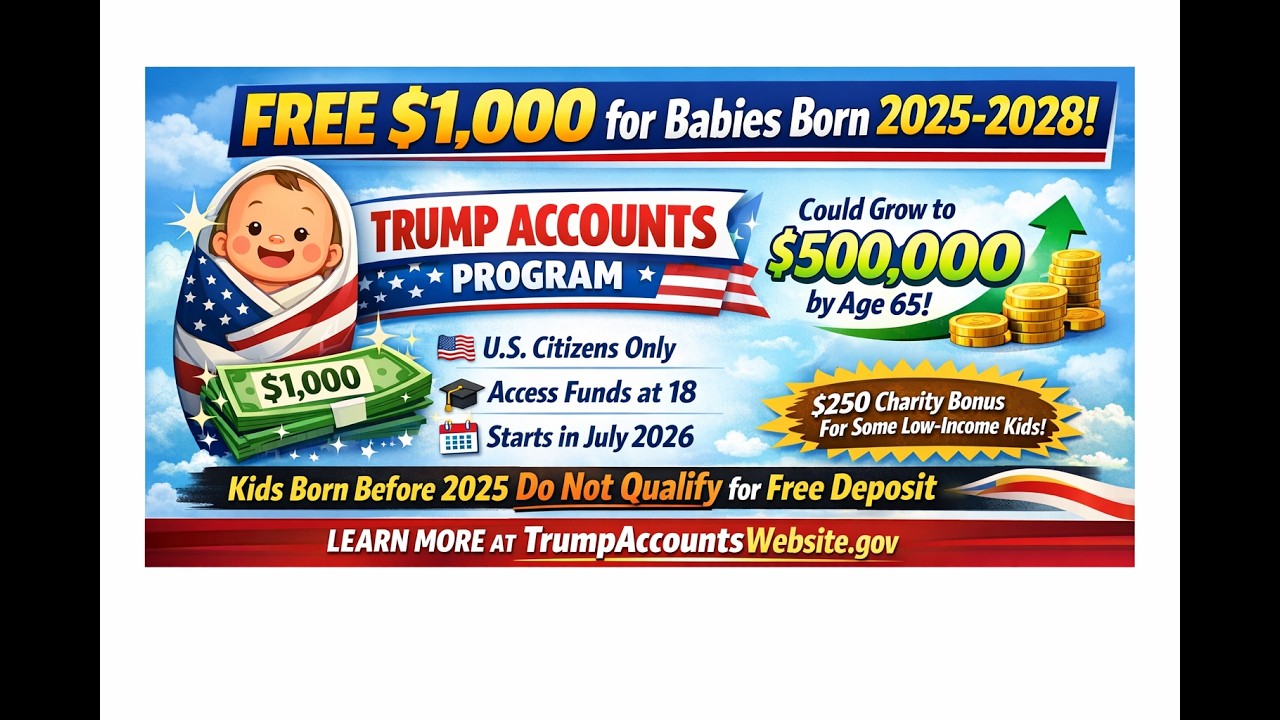 Did you know that children born in 2035 get a free account with $1000