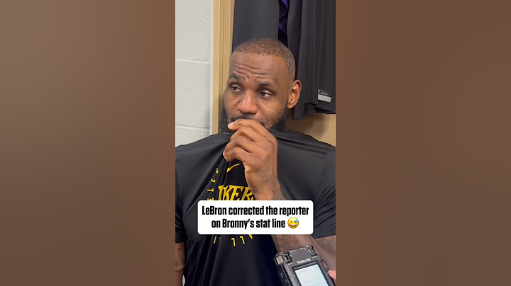 LeBron corrected a reporter on Bronny's stats 😅 (via @mcten/X)