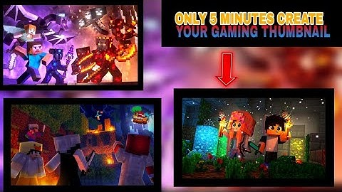 ONLY 5 MINUTES CREATE YOUR GAMING THUMBNAIL Like a Pro 🔥 Step by Step Tutorial