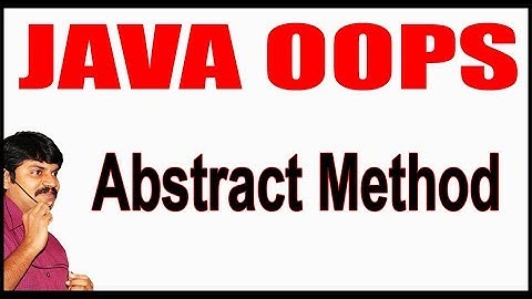 Java Tutorials || Java OOPS  ||   Abstract Method  || by Durga sir