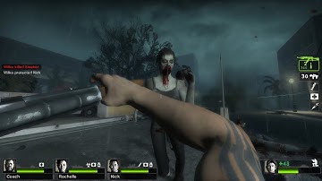 Left 4 Dead 2 Campaign Gameplay 231 - Outline: Visit the city