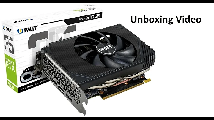 PALIT GeForce RTX™ 3050 StormX - 8GB DDR6  Unboxing & Installation Video