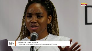 Precious Nnebedum - im FINALE des Young Poetry Slam - Europäischen Toleranzgespräche Fresach 2021