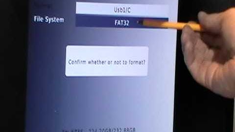 Xoro HRT 7510 DTT Receiver - Formatting Hard Drives