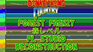 Donkey Kong Country - FOREST FRENZY - 森レベル - FL Studio Deconstruction