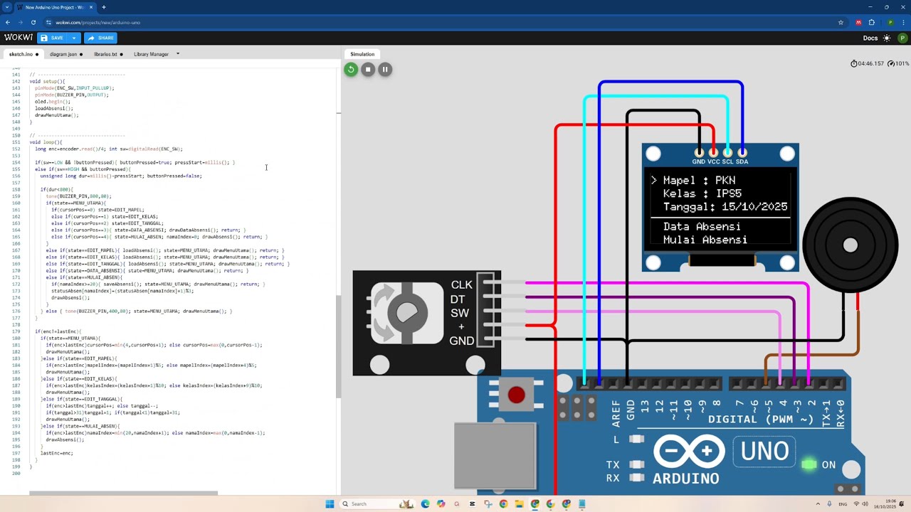 Presensi Arduino Membuat Absensi Digital Simpel dan Mudah dengan Arduino di Simulator ...