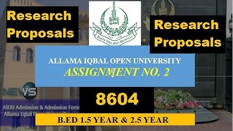 8604 Solved Research Proposals Spring 2020 b.ed 1.5 AIOU | 8604 Research Proposals Bed 2.5 AIOU