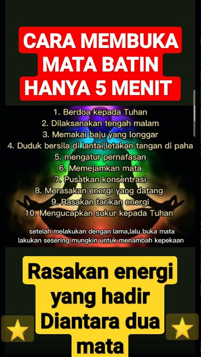 Cara membuka mata batin hanya 5 menit #shorts #membukamatabatin #mistis #gaib