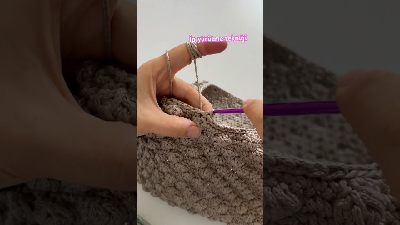İp yürütme tekniği sizlerle daha fazlası örgü için kanalıma beklerim