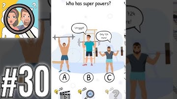 Who is Brain Teasers and Riddles Level 30 Who has superpowers? Gameplay Solution Walkthrough