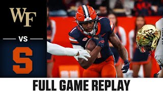 Wake Forest vs. Syracuse Full Game Replay | 2023 ACC Football