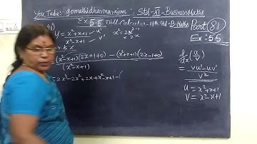 11th B-Maths [Part-81] Ex 5.6-2-ii Diff calculus Gomathi dharmarajan