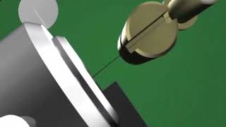 3D animation shows the printing principle of industrial small character inkjet printer